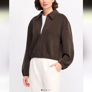Thrive Societe Ultraluxe Zip Bubble Jacket- L